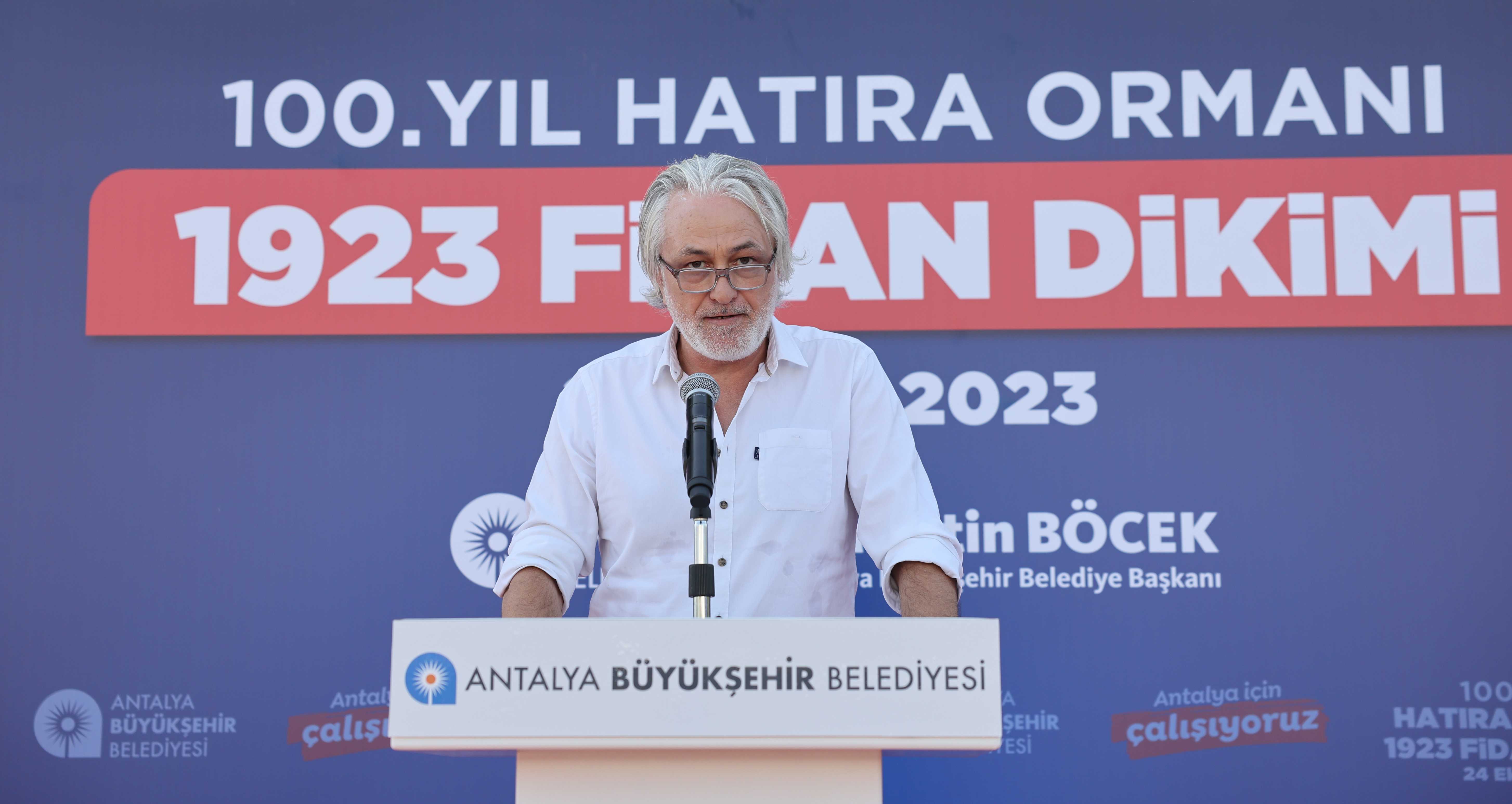 Başkan Böcek 100. yıl hatıra ormanı fidan dikim töreni (4)