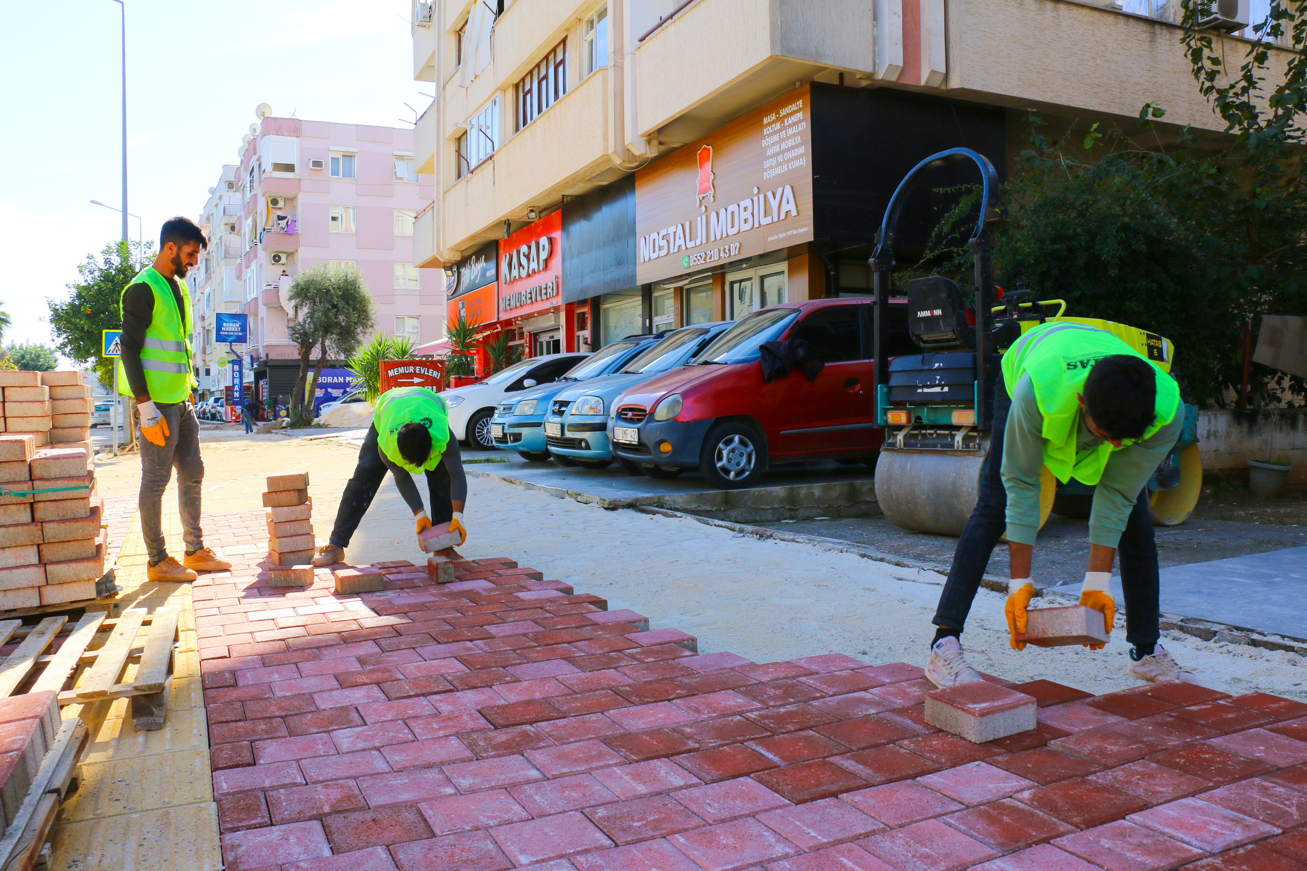 Turgut Reis Caddesi Kaldırım Çalışması (8)