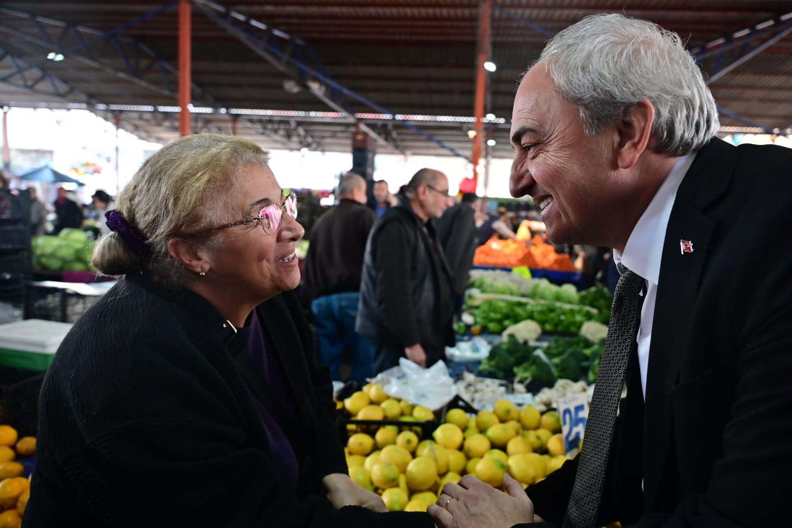 Kocagoz, Teomanpasa Semt Pazarinda Halkla Bulustu 7