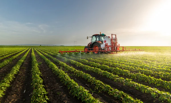 Depositphotos 380529538 Stock Photo Tractor Spraying Pesticides Soy Field