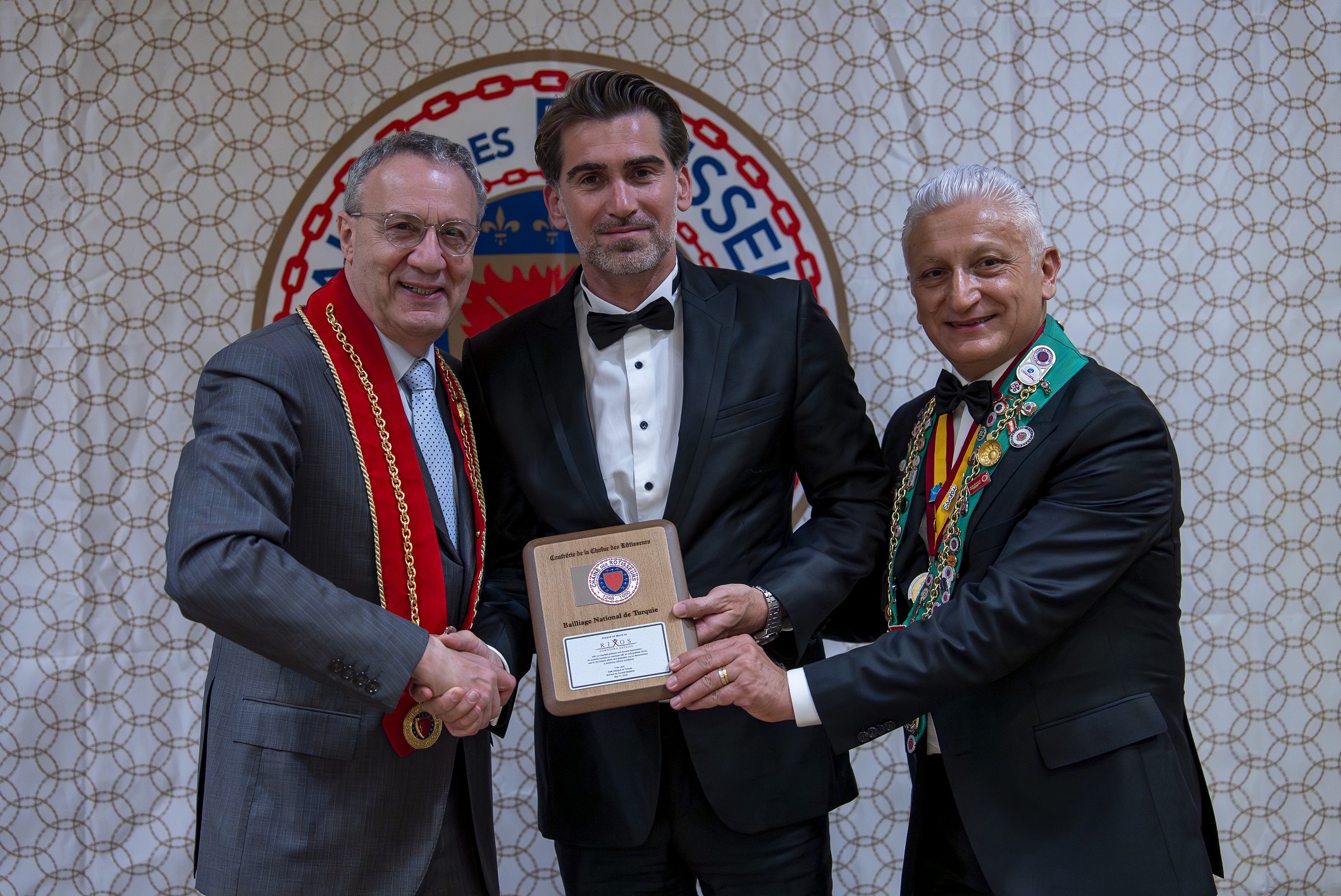 Chaine Des Rotisseurs Türkiye Başkanı Yves Leon, Rixos Downtown Antalya Genel Müdürü Efkan Duran, Chaine Des Rotisseurs Antalya Bölge Başkanı M.nihat Tümkaya