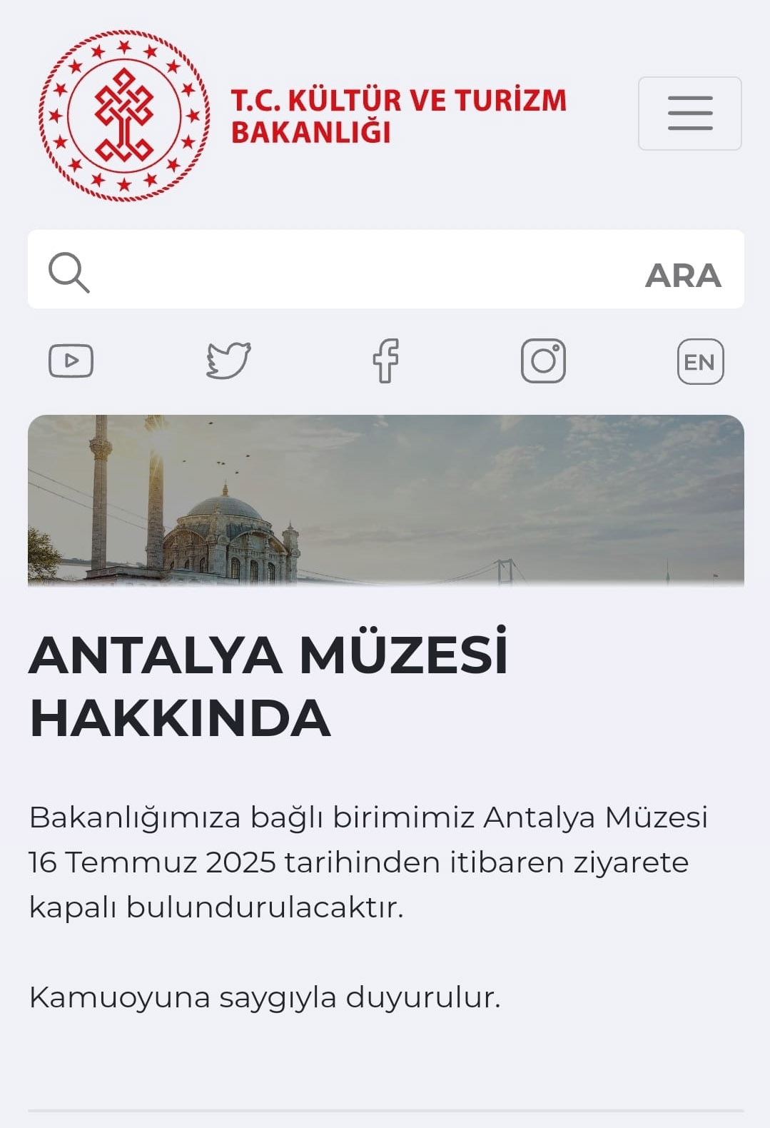 A N T A L Y A M U Z E S I Z I Y A R E T E K A P A T I L I Y O R 816829 241924