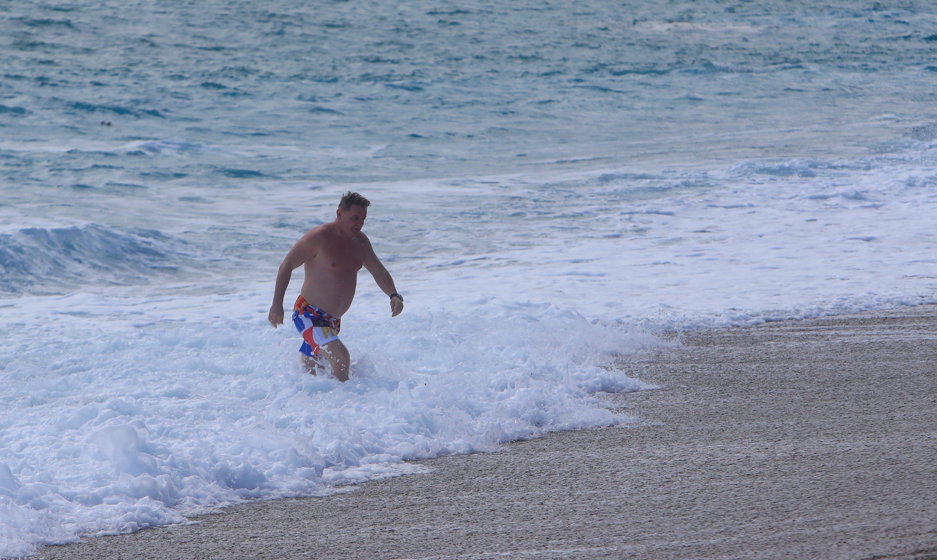 Antalya'da deniz ve kar keyfi