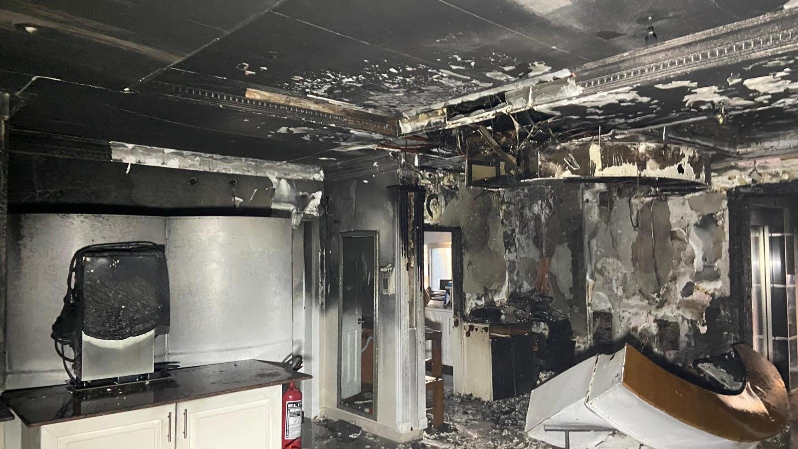 Antalya'da otel yangını!