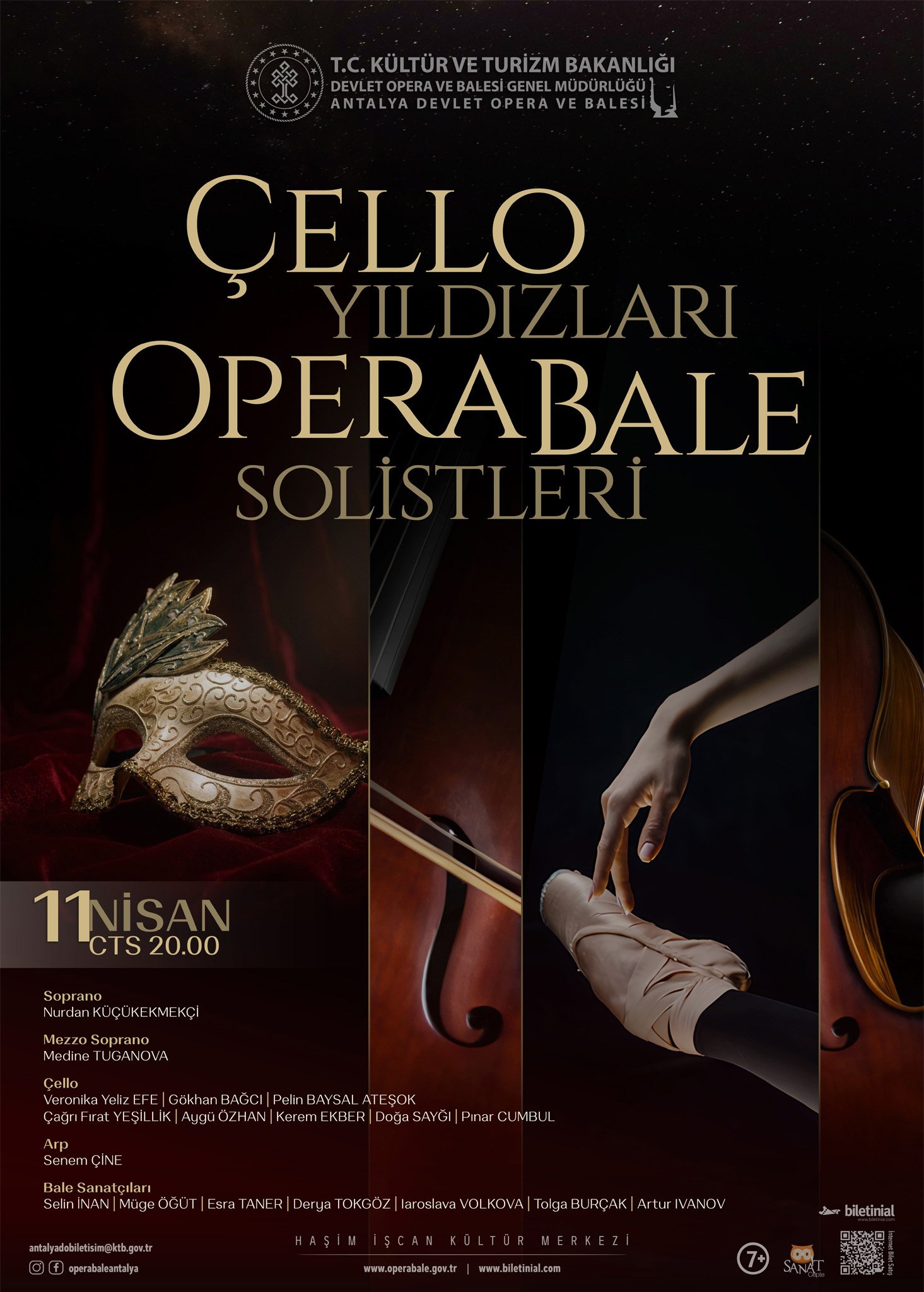 C E L L O Y I L D I Z L A R I V E O P E R A B A L E S O L I S T L E 1254332 373276