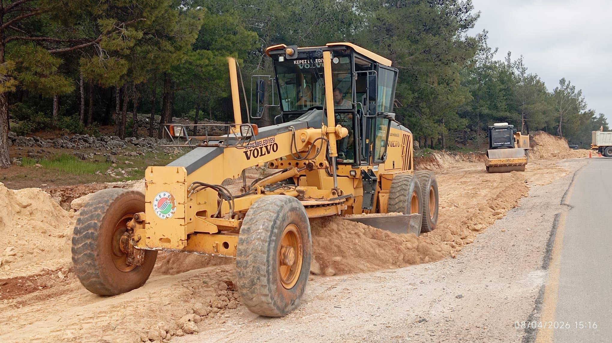 Kepezde Ulasimi Rahatlatacak Yol Calismasi 7