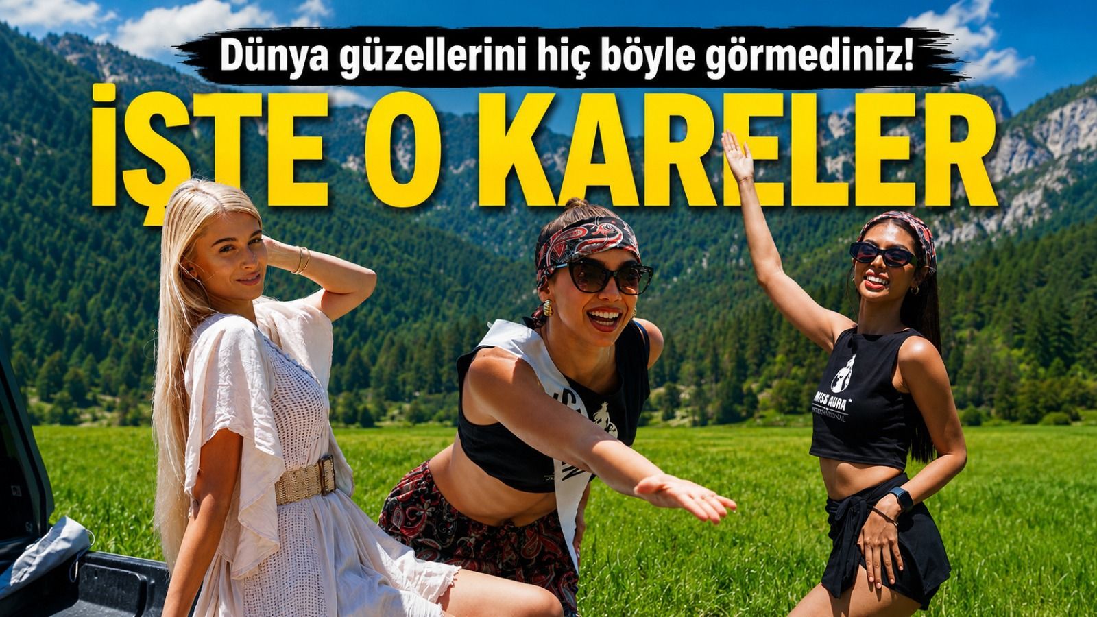 Dünya güzellerini hiç böyle görmediniz! İşte o kareler