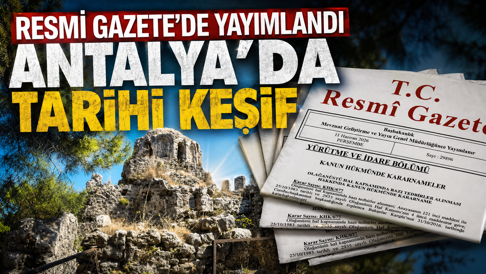 Antalya'da tarihi keşif