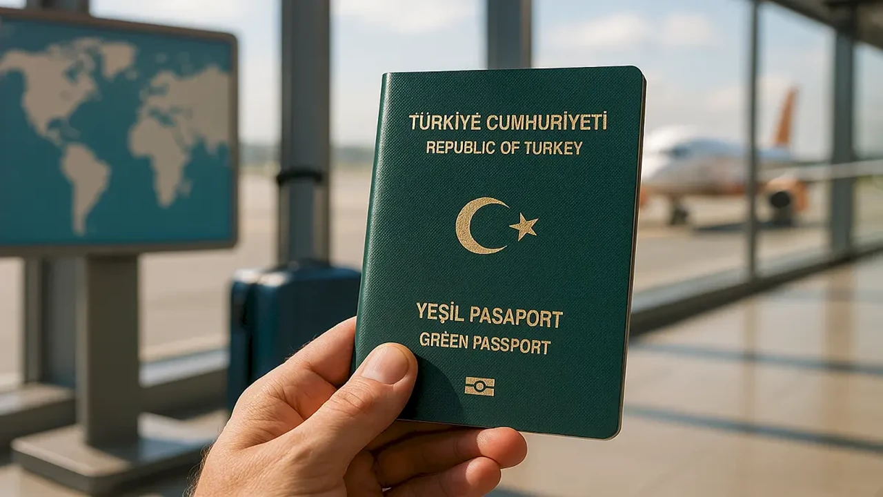 Elinde Yesil Pasaport Tutan Kisi 66053