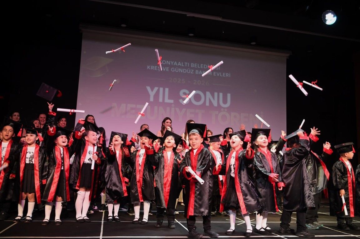 Konyaalti’nin Mi̇ni̇kleri̇ Mezuni̇yet Heyecani Yaşadi (2)