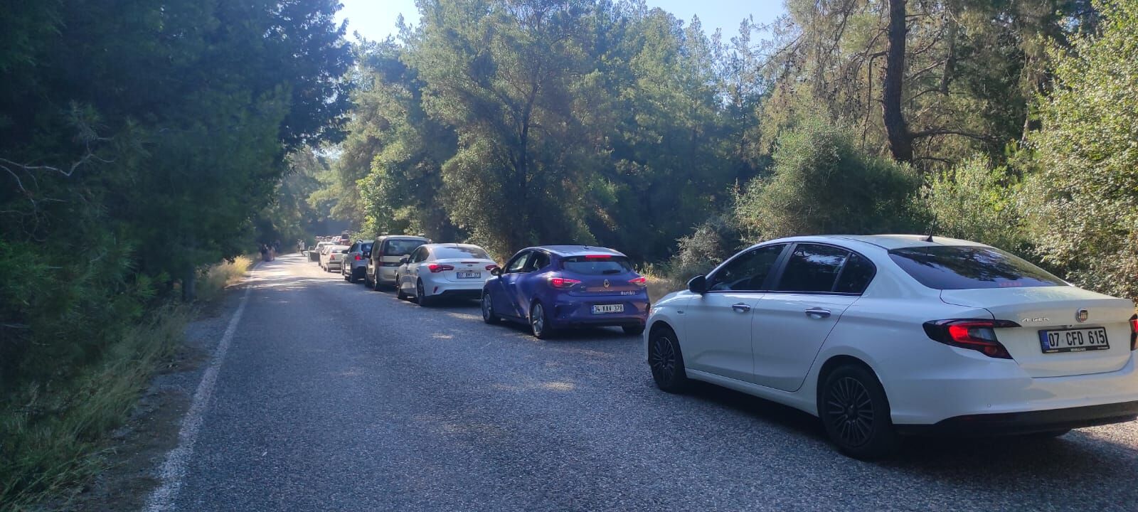 Phaselis’te 2 kilometrelik kuyruk