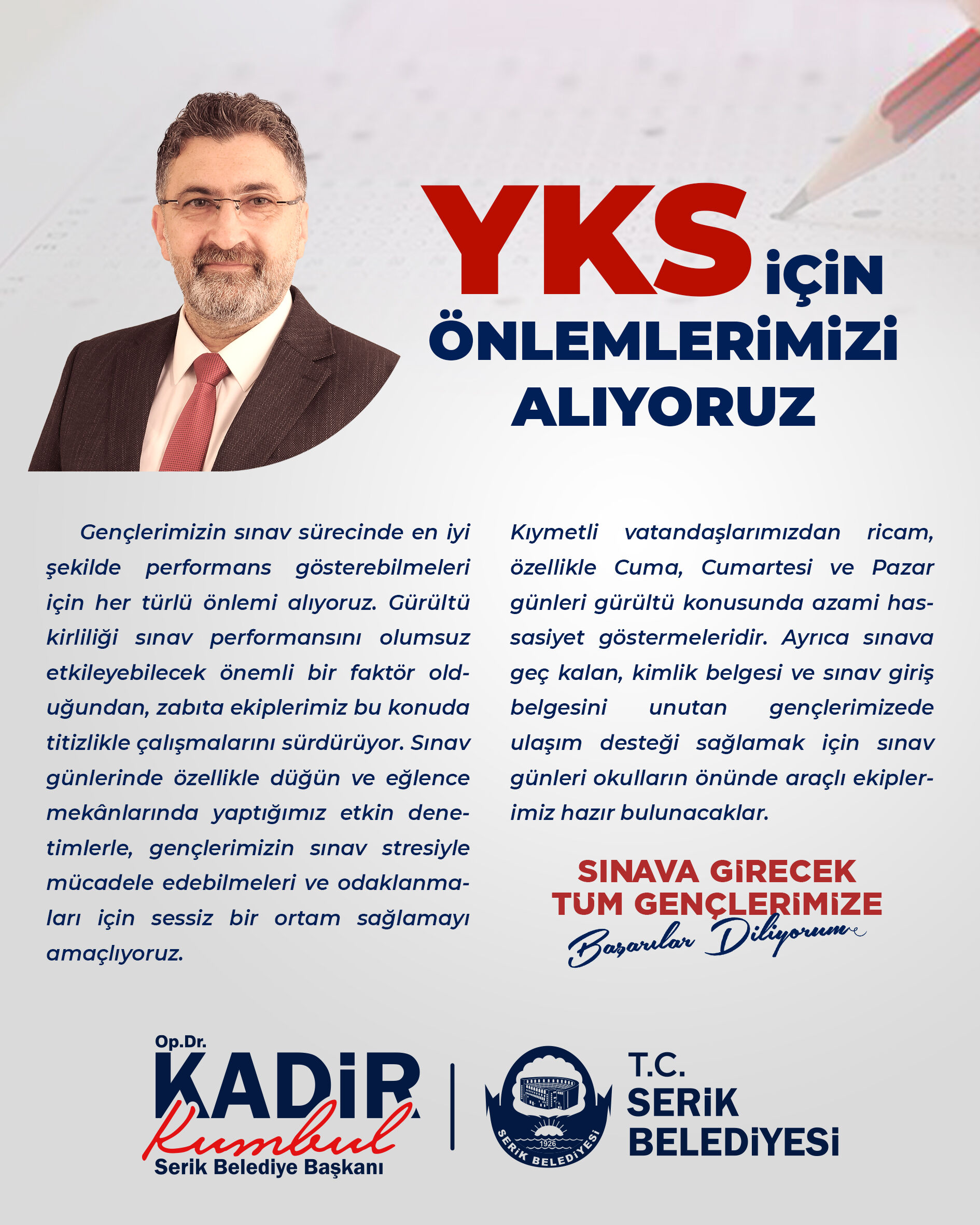 Yks Önlemleri̇