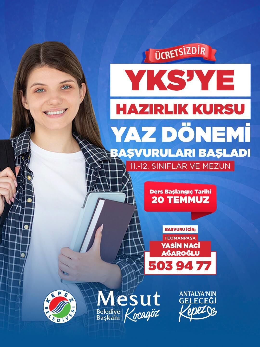 Kepezden Ucretsiz Y K S Yaz Kurslari 2