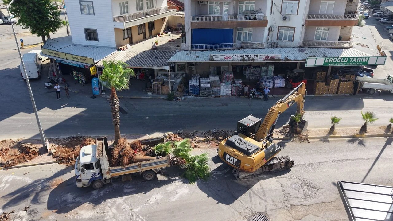 Serik yol çalışması