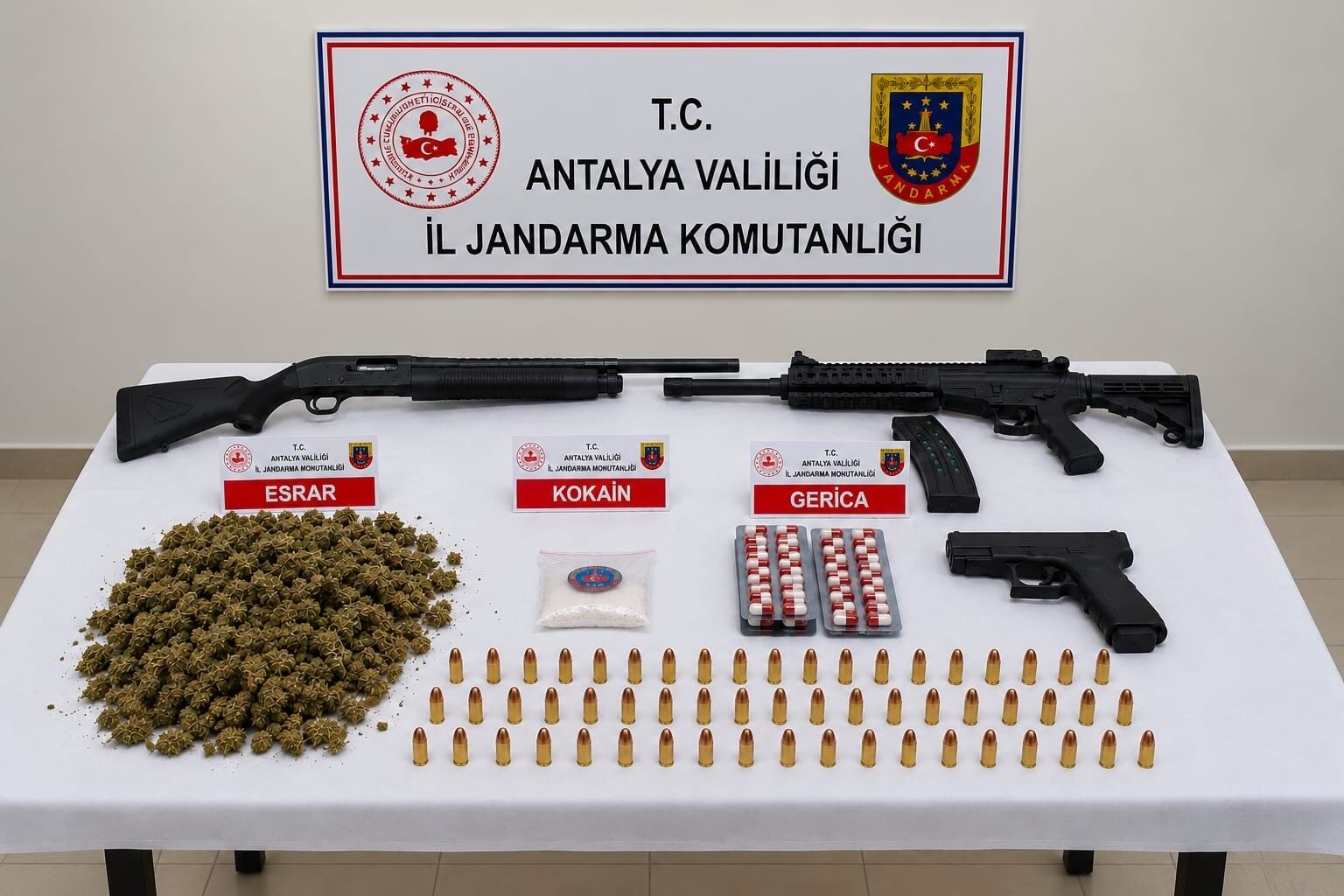 Serik'te operasyon: 20 gözaltı