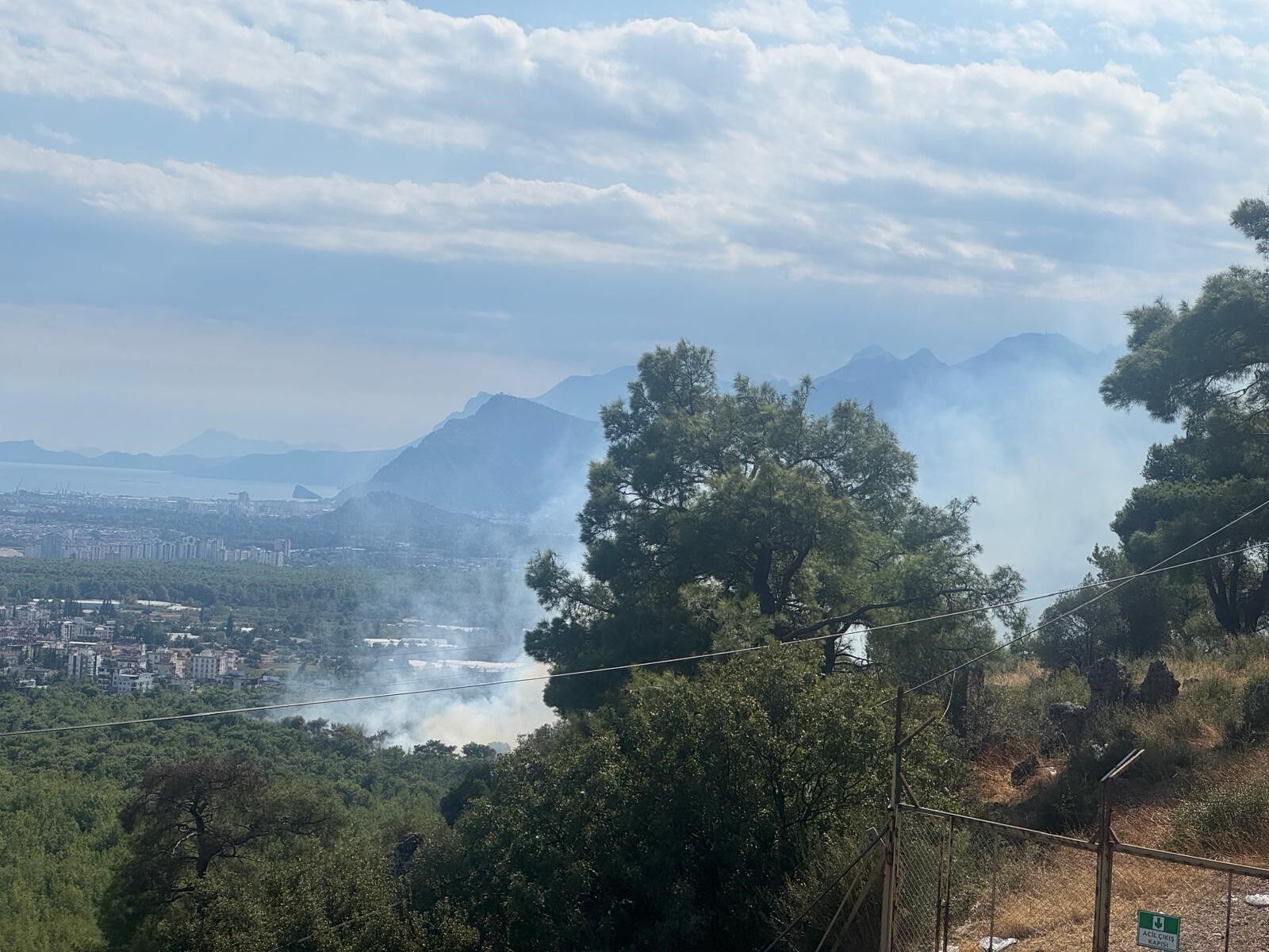 Antalya'da orman yangını