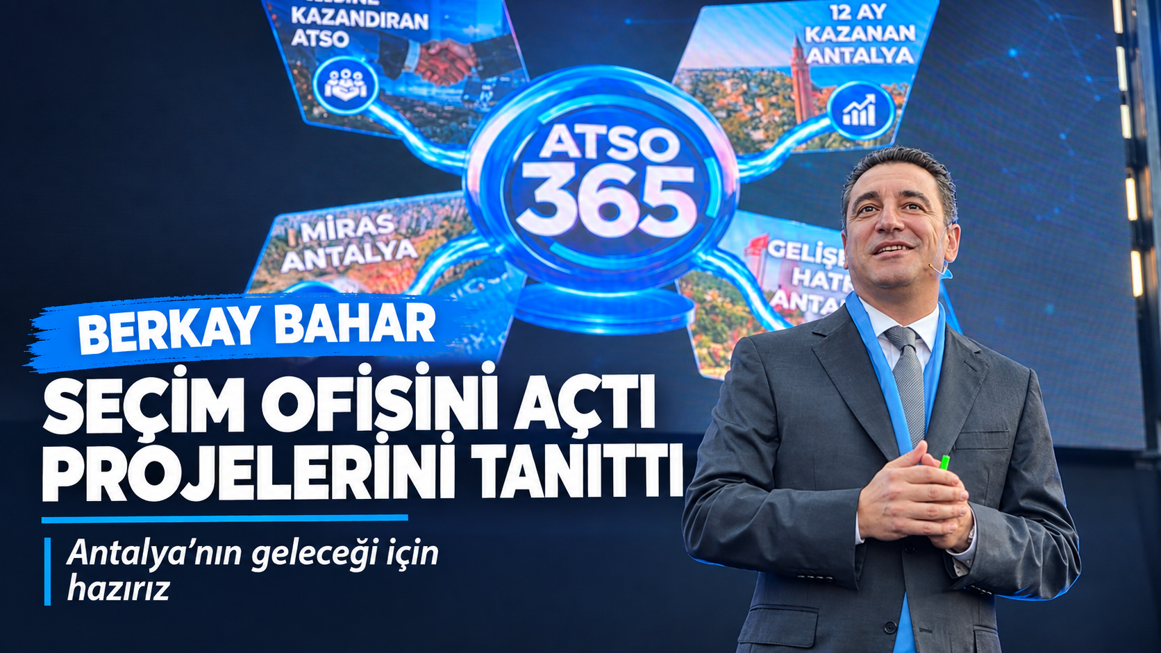 Berkay Bahar seçim ofisini açtı