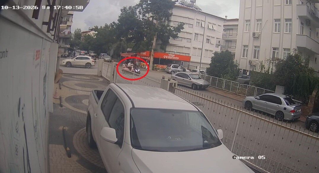 Kaza anı kamerada