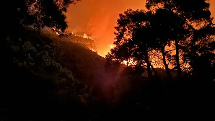 Kaş Üzümlü Yangin