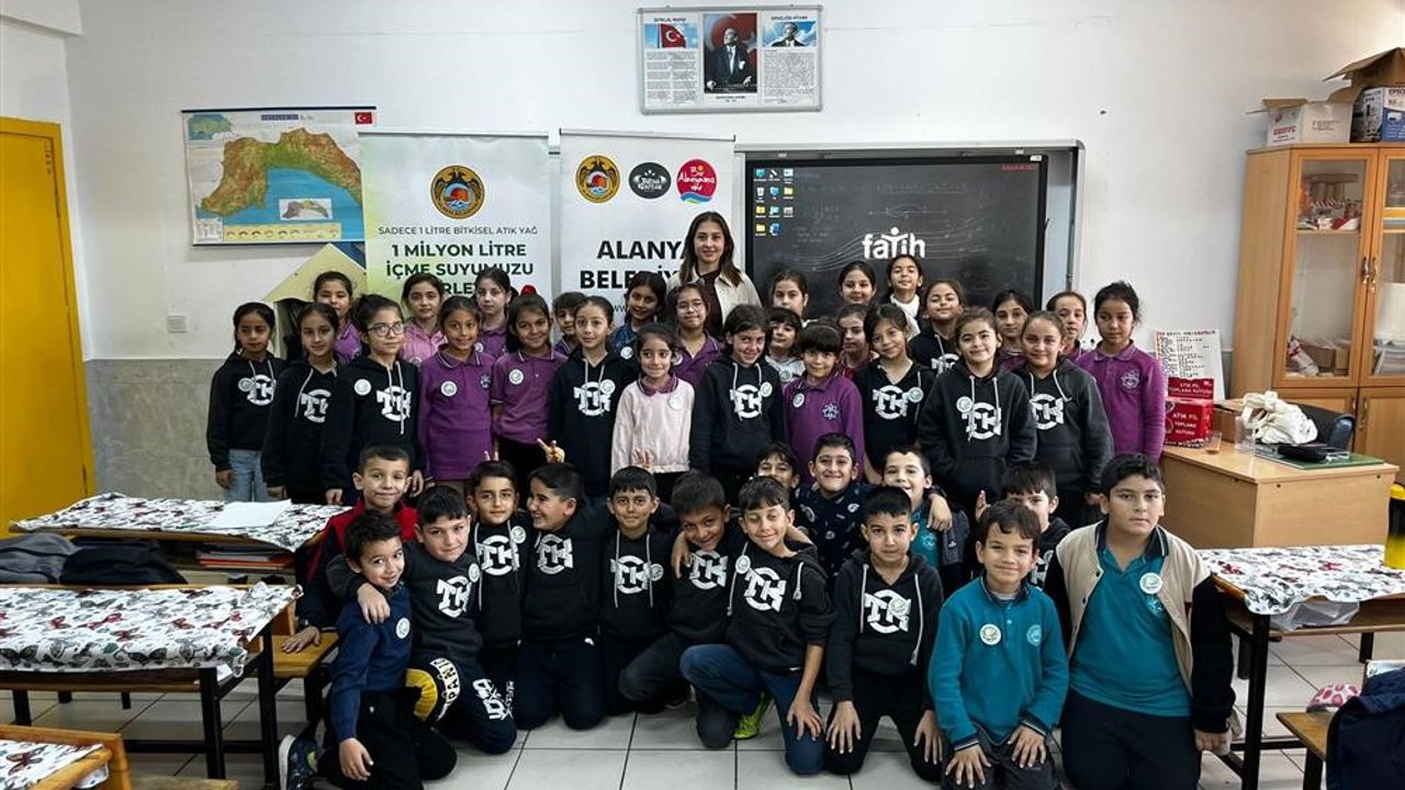 Alanya'da okullarda çevreci eğitim