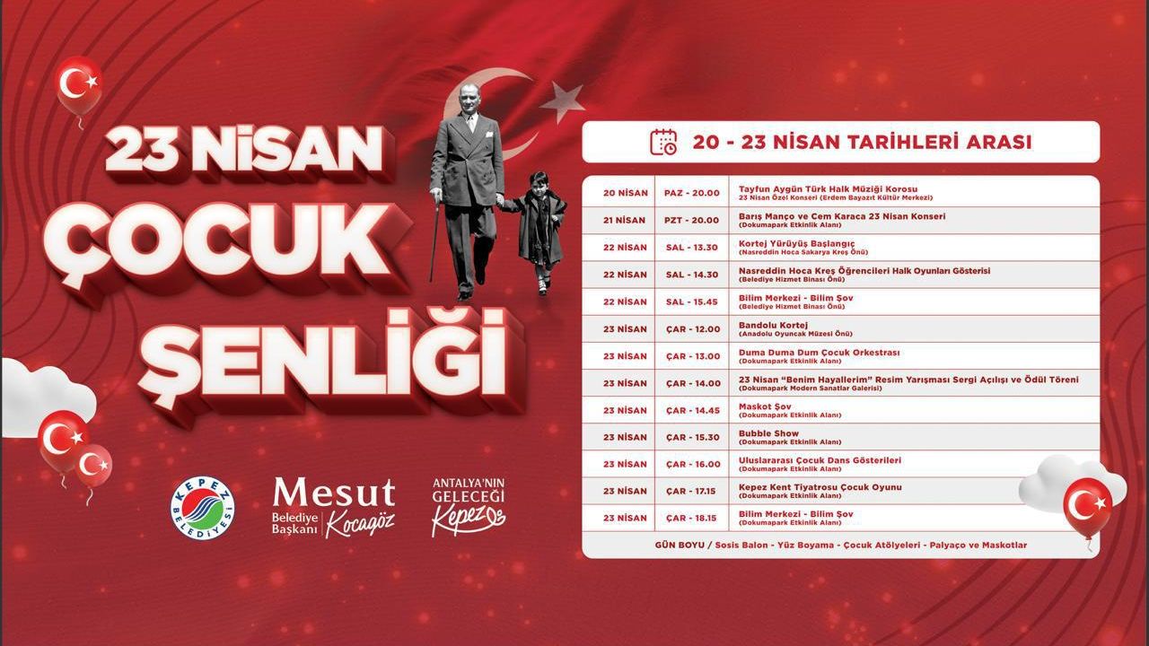 Kepez’de 23 Nisan coşkusu