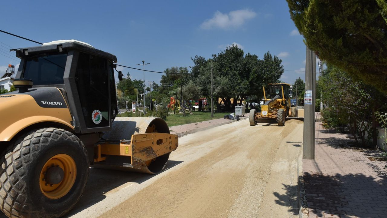 Kepez'de yol çalışması