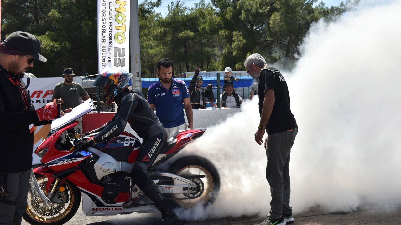 Kepez'de motodrag heyecanı