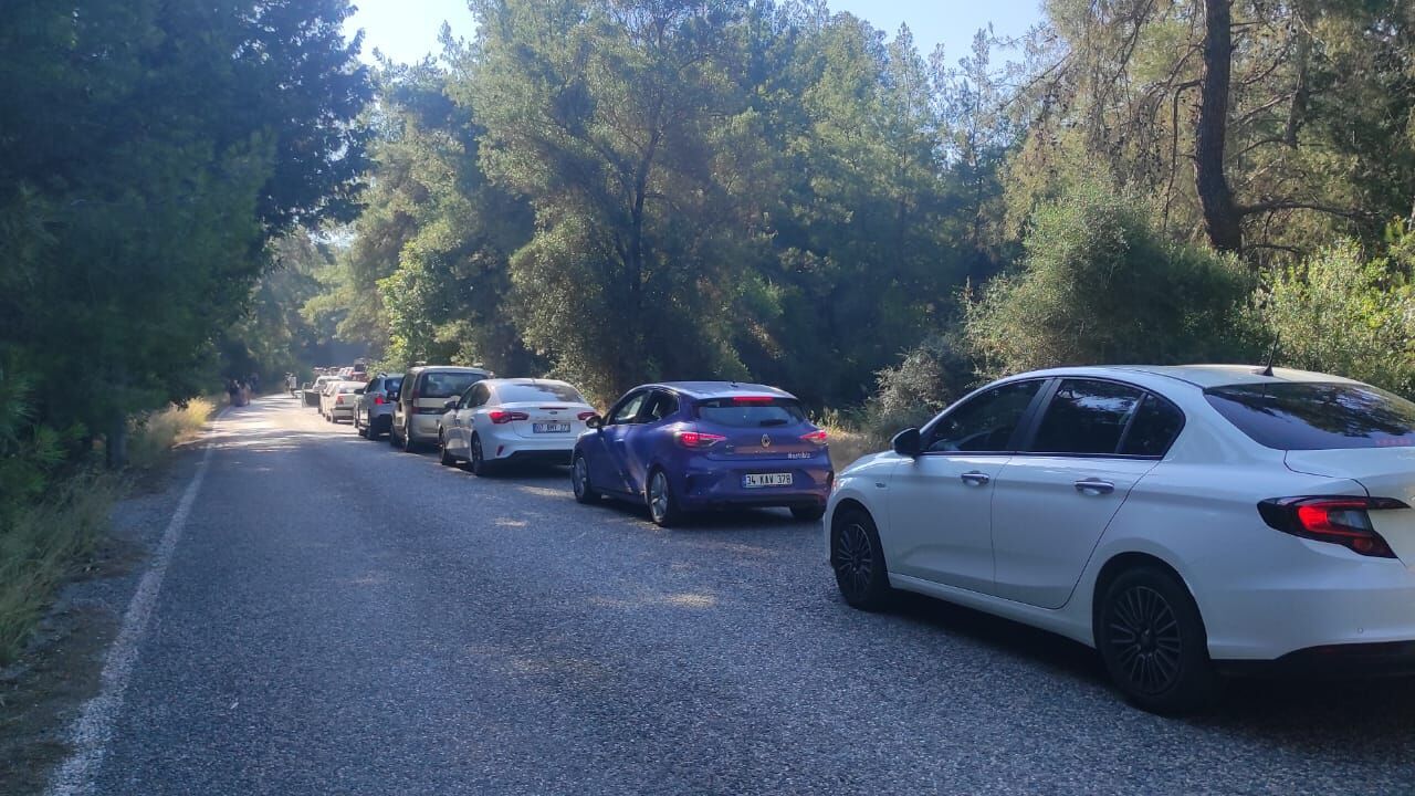 Phaselis’te 2 kilometrelik kuyruk