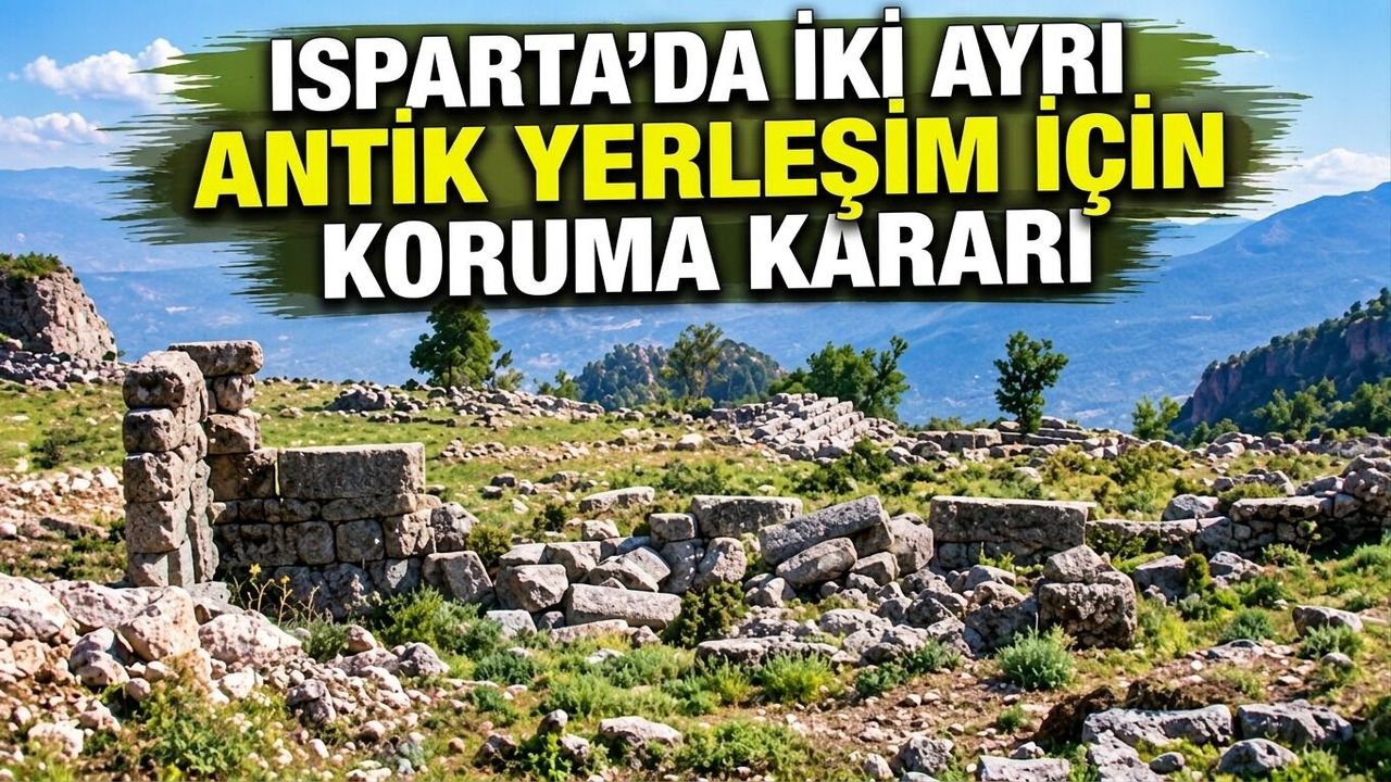 Isparta’da iki ayrı antik yerleşim için koruma kararı