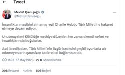 Bakan Çavuşoğlu'ndan Charlie Hebdo'ya tepki