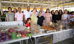 Kemer'de pazar esnafına ziyaret