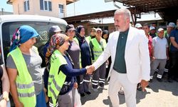 Başkan Sözen çalışanlara bayramlaştı