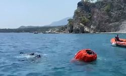 Helikopterin bambisi denize düştü