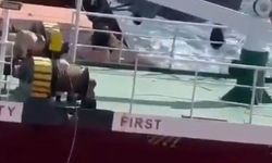 Rus askerlerinden Türk gemisine denetim   