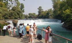 Manavgat Şelalesi'nde 'su' şaşkınlığı 