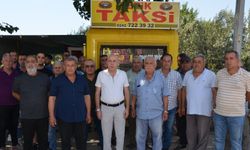 Taksiciler eylem yaptı