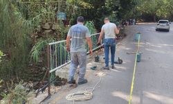 Kuzdere Mahallesi'nde kaldırım çalışması