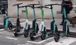 Paris sokaklarında scooterlar kaldırıldı