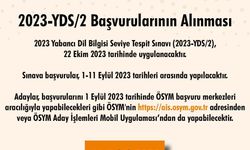 2023-YDS/2 başvuruları başladı