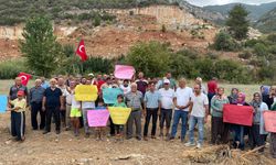 Gazipaşa'da 'Zeytinime dokunma' protestosu