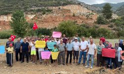 Gazipaşa'da 4 mahalleden kum ocağı tepkisi