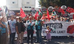 Antalya'da İsrail protesto edildi