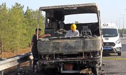 Yanan karavanda hayatını kaybetti