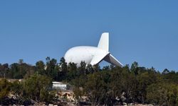 İsrail’in dev zeplini görüntülendi