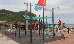 Alanya'da street fitness istasyonları kuruluyor