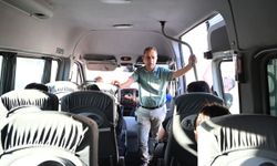 Kemer'de okul servislerine denetim