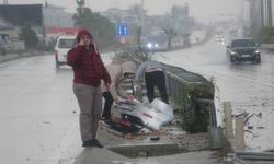 Hurdaya dönen araçta burnu bile kanamadı