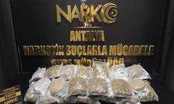 Antalya'da Ekim ayında 28 kilo esrar ele geçirildi