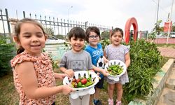 Minik eller toprağa ilk tohumunu ekti