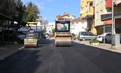 Aşağı Pazarcı'da asfalt çalışması